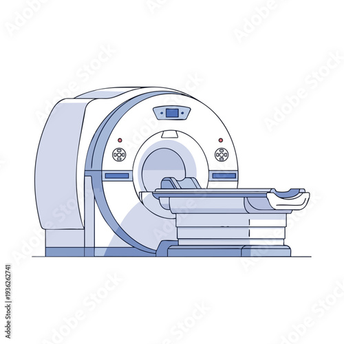 Modern Medical MRI Scanner in a Clinical Environment