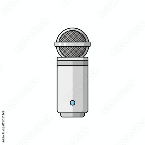 Classic Handheld Microphone for Voice Recording and Broadcasting