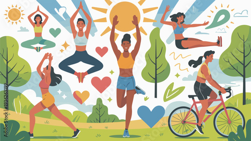 People Enjoying Outdoor Activities