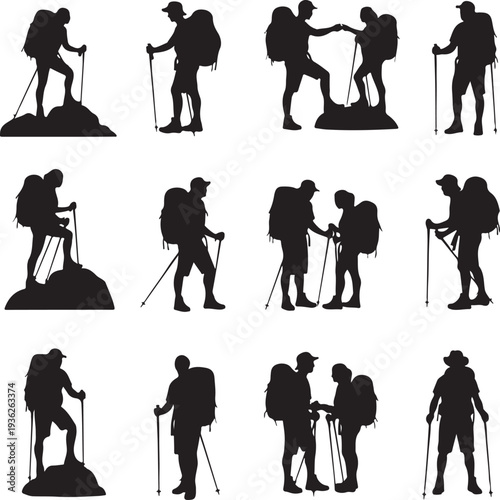 Backpacker Silhouettes
