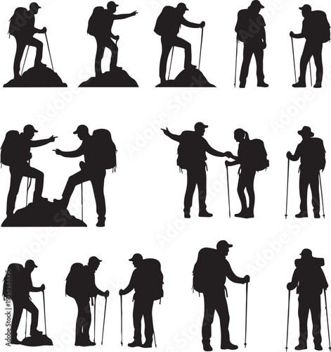 Backpacker Silhouettes