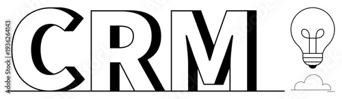 CRM concept. CRM centralized customer relationship management with innovative solutions. CRM integrating cloud technology for efficient business strategies. For marketing, sales, technology