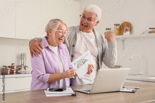 Happy senior couple with re...