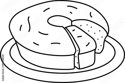 Fluffy Pancakes with Syrup Breakfast and Dessert Icon