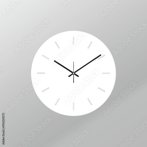 Modern Minimalist Wall Clock for Home or Office Decor