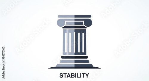 Classic Greek Column Stability Illustration.