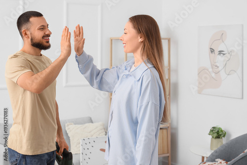 Young couple giving each ot...