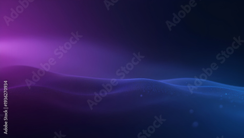 Purple and blue abstract wave abstract wave gradient night digital particle smooth motion fluid background texture glowing neon futuristic landscape horizon depth bokeh soft undulating cinematic