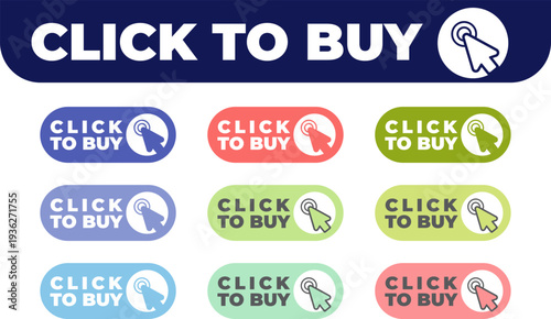 Colorful Click To Buy Buttons