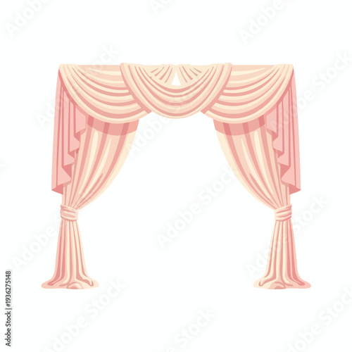 Elegant Classic Curtain Drapery for Interior Decor and Event Settings