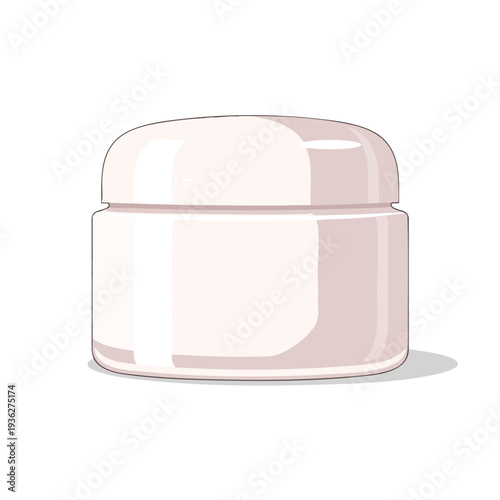Empty Cosmetic Cream Jar for Skincare Products Beauty and Personal Care Items