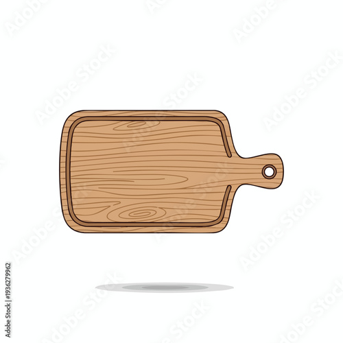 Wooden Cutting Board for Food Preparation and Kitchen Use