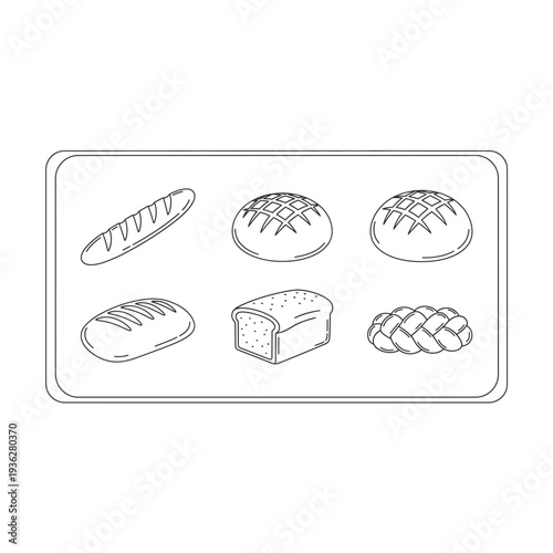A collection of different types of bread