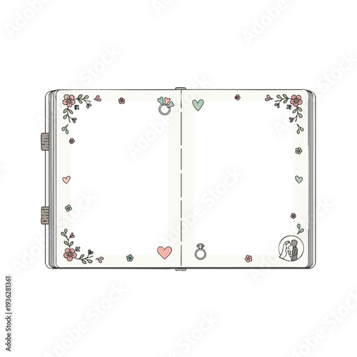 Decorative Double Sided Photo Frame for Home and Office Display