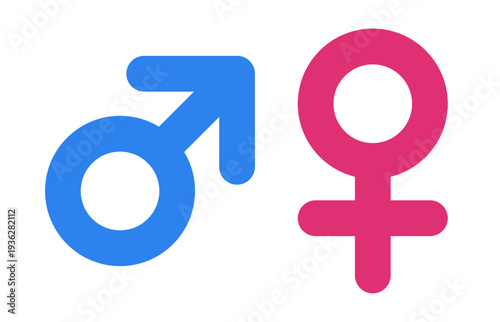 オスメスの性別記号 透過 ベクター素材