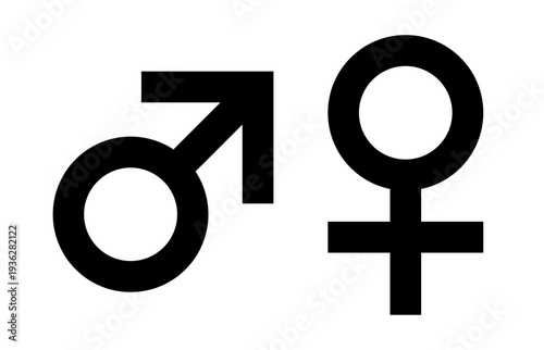 オスメスの性別記号 透過 ベクター素材