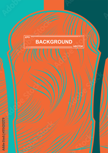 Abstract Wavy Pattern Vector Background for Sport Jersey Design