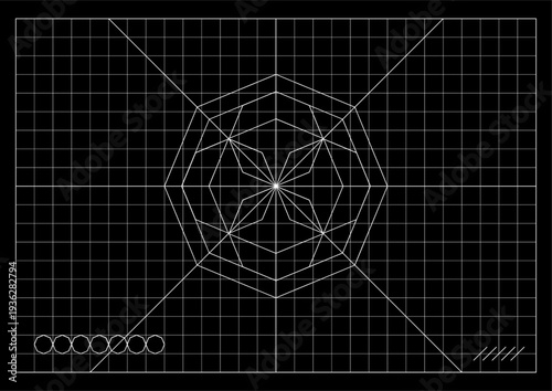 White Geometric, Abstract Topographic Mesh Wireframe Grid. Futuristic Blueprint Background With Geometric Elements And Waving Surface