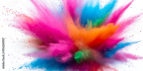 An artistic abstract watercolor background featuring a colorful paint splash design with a grunge ink texture and rainbow marble pattern on paper illustration