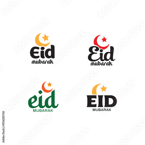 Eid Mubarak Icon Logo Assets