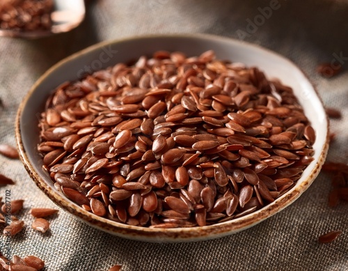 edible organic brown flaxseed