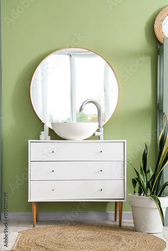 Modern sink and cabinet nea...