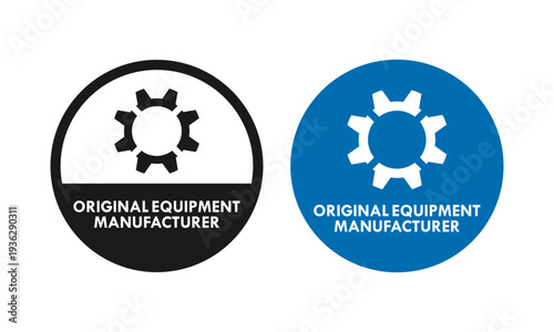 OEM - Original equipment manufacturer design template illustration