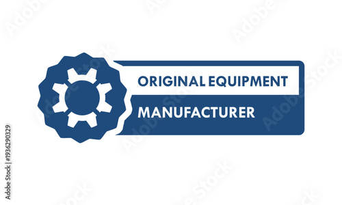 OEM - Original equipment manufacturer design template illustration