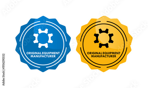 OEM - Original equipment manufacturer design template illustration