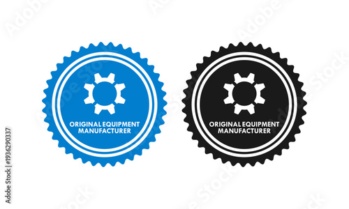 OEM - Original equipment manufacturer design template illustration