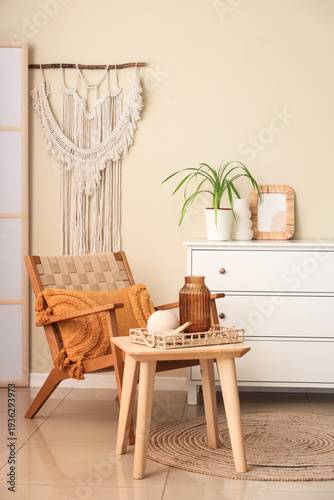 Interior of living room wit...