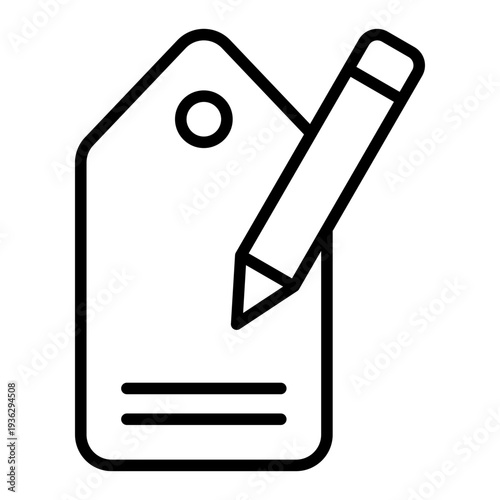 Price Adjustment Rate Cut Line Icon