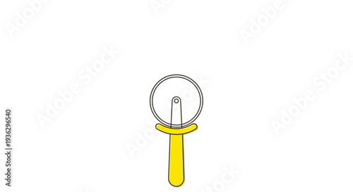 Yellow handled kitchen cheese grater tool.