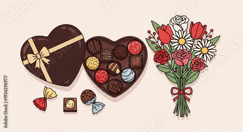 Cartoon dog holding a large stick in its mouth standing on green grass with rocks wearing a blue collar with a golden tag in a simple white background