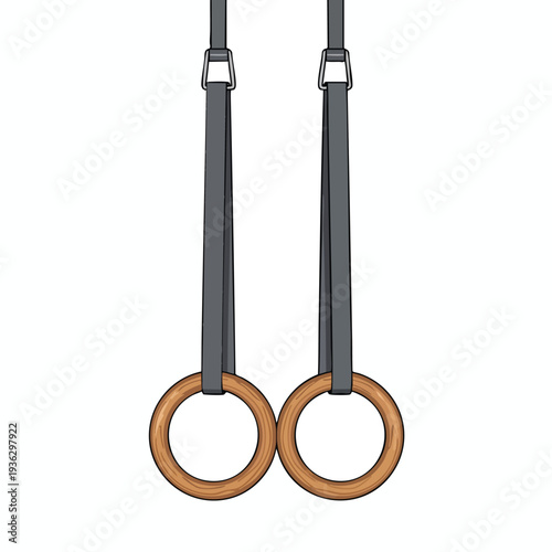 Gymnastic Rings for Fitness Training and Body Conditioning