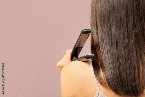 Beautiful young woman with ...