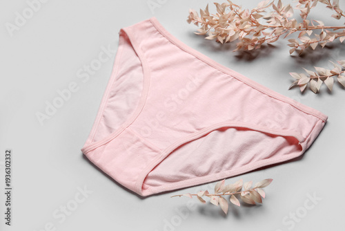 Cotton female panties and d...