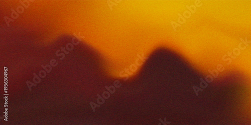 Abstract grain texture background with warm orange and red gradient