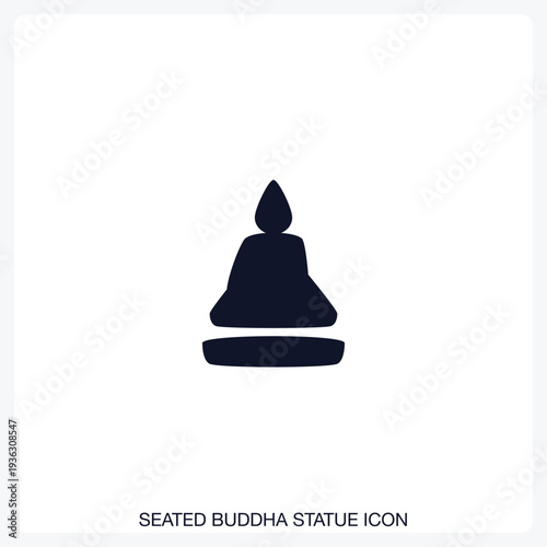 Seated Buddha Statue Icon