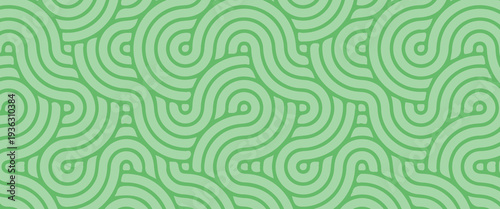 Minimalist Sage Green Japanese Zen Circular Line Pattern. A sophisticated abstract vector background featuring soft green concentric circles and fluid ripple lines. Ideal for wellness branding,