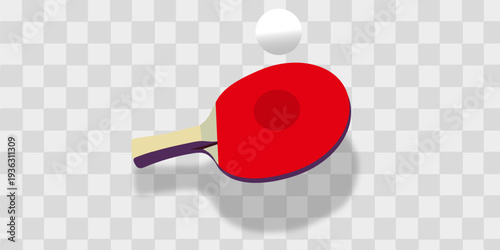Ping pong Poster Template. Table and rackets for ping-pong. Vector illustration