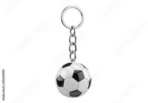 Soccer ball keychain