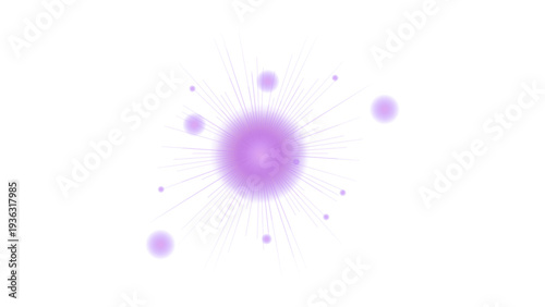 Abstract Purple Glowing Light Flare Sparkle