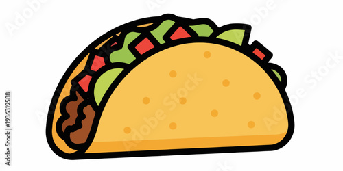 Sandwich Flat Vector Illustration for Food Design