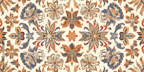 Tableau sur toile Decorative Indonesian Batik Background Vector Design