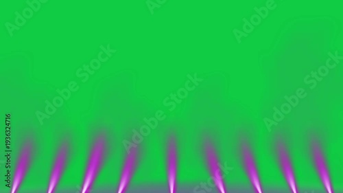 Bottom stage lightning green screen vfx effect electric concert floor energy