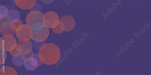 Colorful circle effect bokeh background with soft circular light patterns design concept