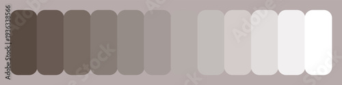 Color palette with various shades of gray and brown