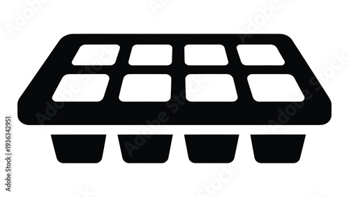 Silicone Ice Cube Tray for Drinks Freezing Water Cubes in Modern Kitchen Beverage Preparation Black Flexible