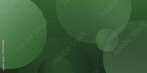 Abstract background of two green oval shapes with soft gradations of light. The soft light in the center of each oval gives the impression of depth and dimension modern simple design